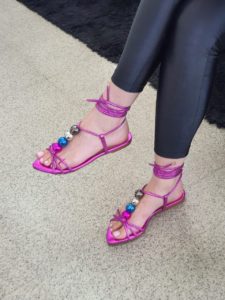 Sandália Rasteira Pink Week Shoes