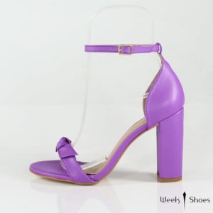 Sandália minimalista roxo week shoes